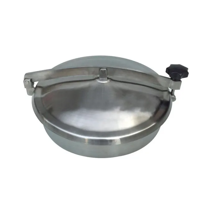 sanitary stainless steel circular manhole cover without pressure