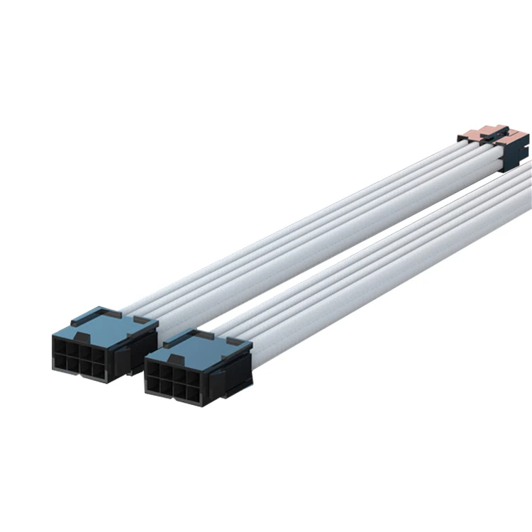 Atx Power Supply Network Cable Computer Case Power Transfer Pure White 24pin/6pin/8pin 350mm Extension Power Cable