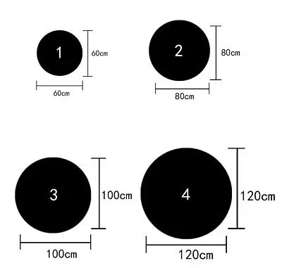 non-slip round  mat full print customized  yoga mat floor use