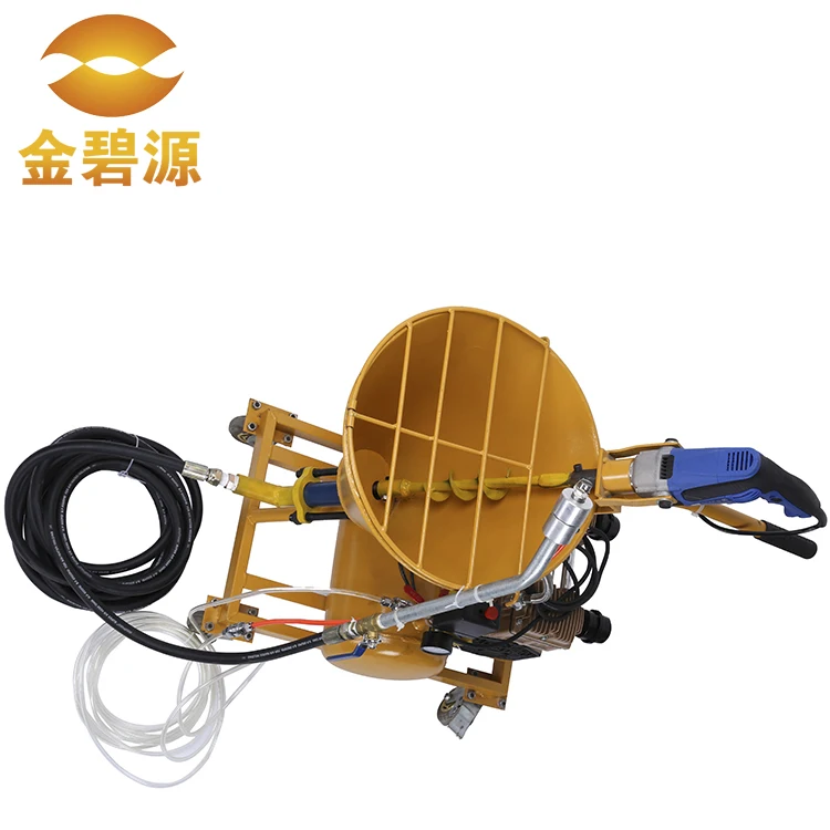 Spraying and grouting machine for chemical coating