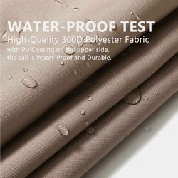 China waterproof dacron Oxford triangular square awning sunshade sail