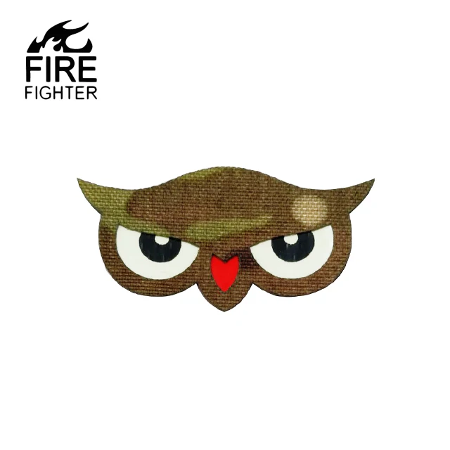 Multican Color Owl Laser Glow In Dark Eyes Animal Patch Stick On Bag Hat For Decorate Patches For Garment