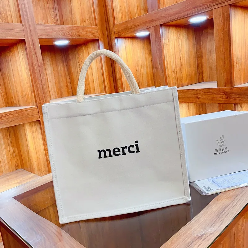 Eco friendly custom logo waterproof laminated cotton party canvas beach tote shopping bag