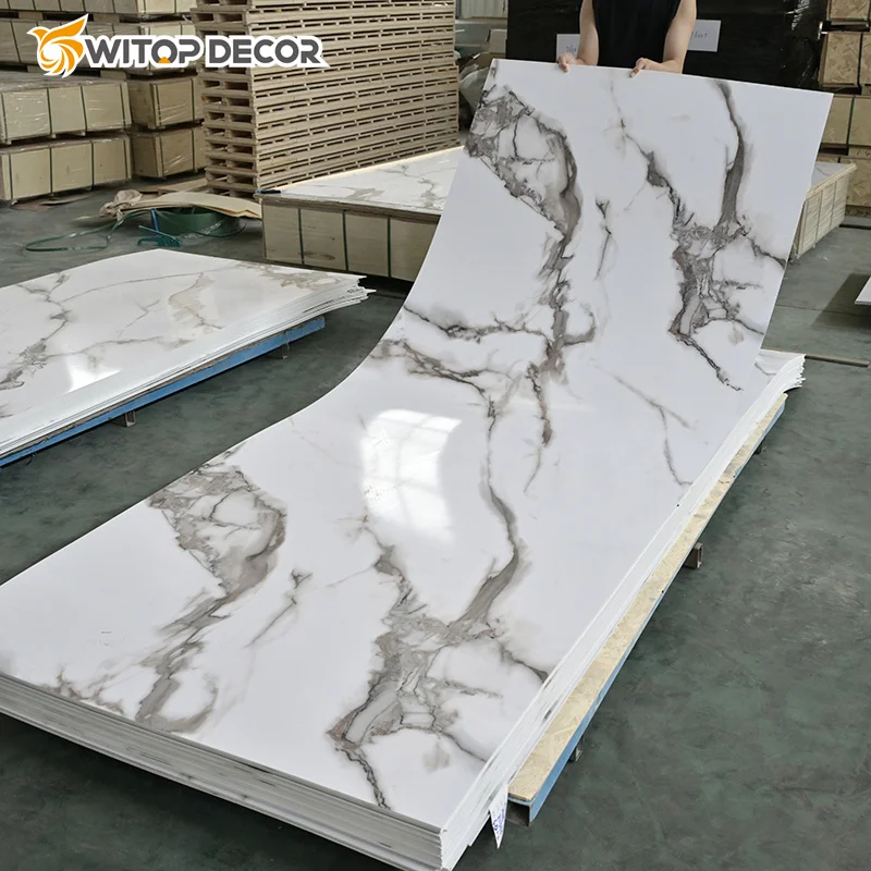 1220*2440mm pvc uv marble sheet wall panel pvc marble sheet glossy pvc sheet marble