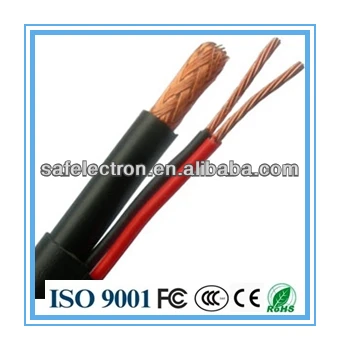 China Factory Direct Supply RG6 With Power Security  Camera Cable CCTV Coaxial RG6+2DC 305m