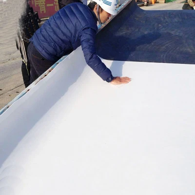 PP Material 80-800g / M2 Filament Geotextile Spunbond Needle Punched Non-woven Size