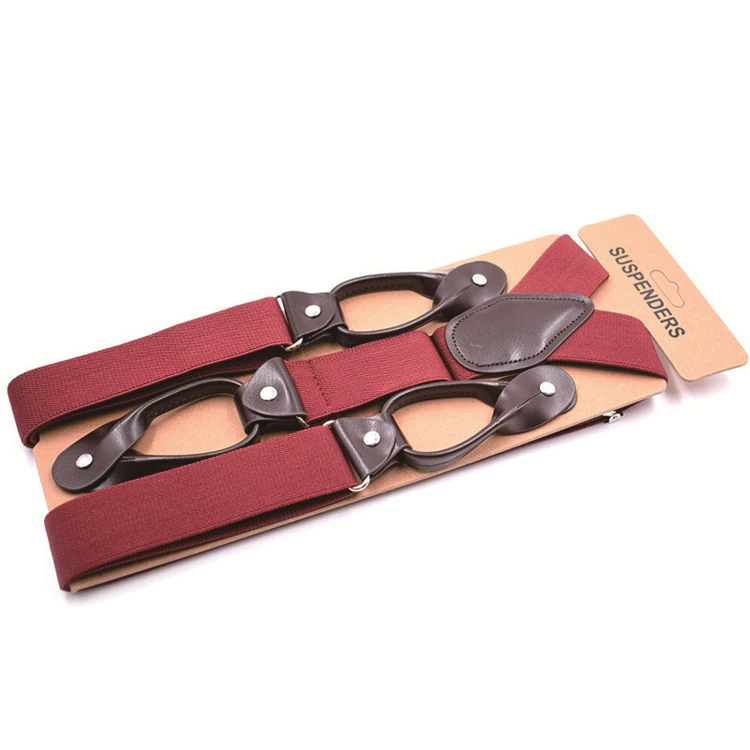 High Quality Y-Style Back Suspender Tactical Men Metal Clip Wide Work Trouser Suspenders for Outside Work