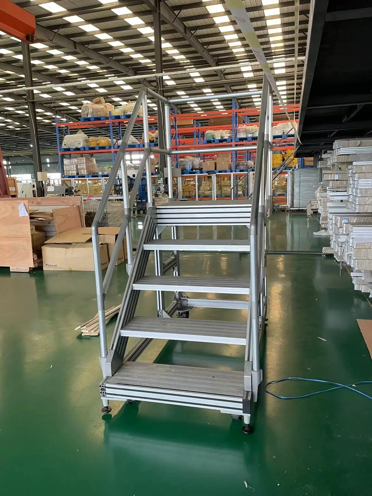 aluminum step profiles  handrail walkway stairways platform system