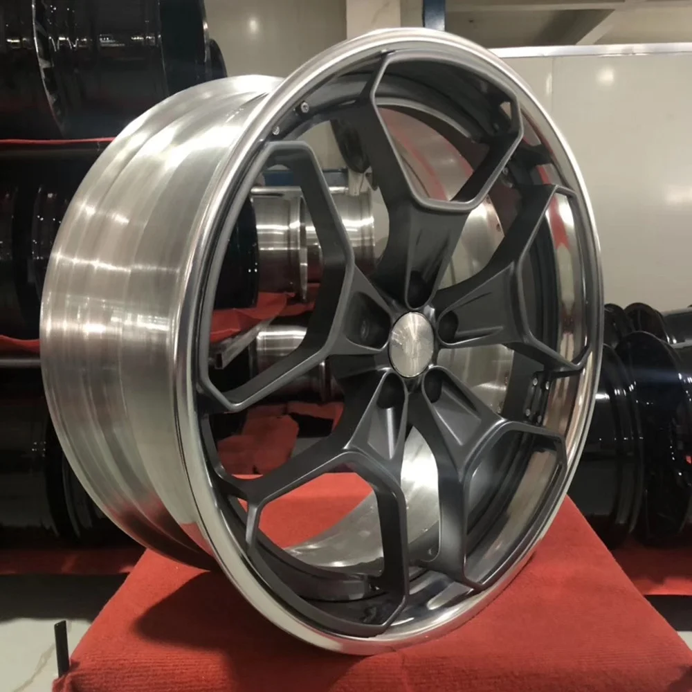 Pengzhen manufacture forge 18 19 20 21 22 24 inch jwl via 5 spoke passenger car wheels for cadillac escalade