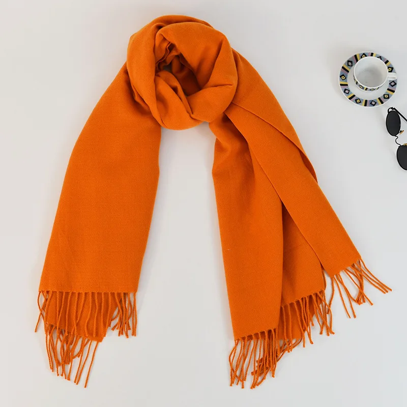 2022 new 200x70cm Women artificial Cashmere Pashmina Scarf Soft Hand Feeling Long Winter Warm Shawl Neck Scarves