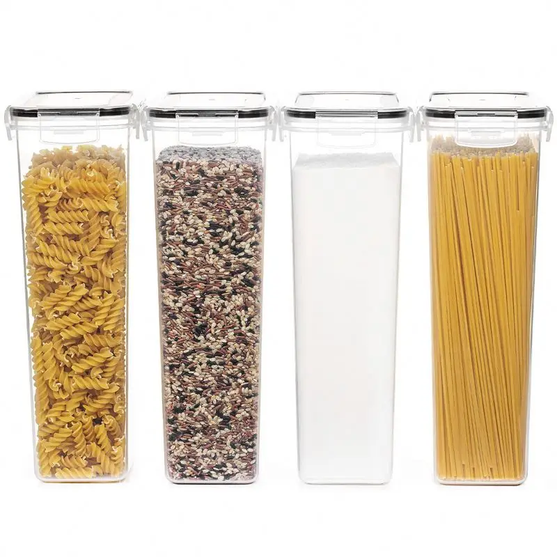 24 Pack Airtight Food Storage Containers Set Kitchen Pantry Organization And Storage BPA Free Plastic Canister Set For Cereal