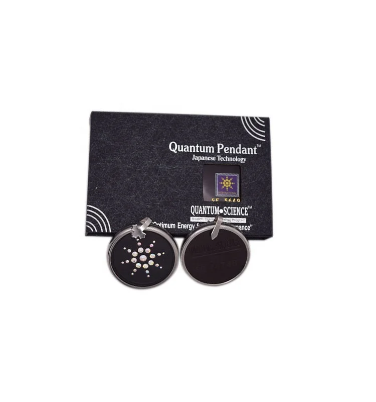 New fashionable jewelry nano technology lava stone quantum science scalar energy power negative ion pendant with crystal