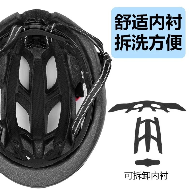 Hot sale Adult Bicycle helmet with taillight mountain road bike safety helmet integrated form outdoor sports helmet