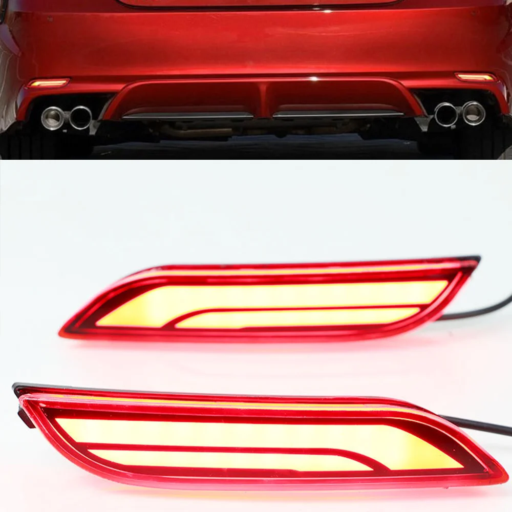Auto Rear Light LED DRL Rear Bumper Tail Light Brake Lights Turn Signal Lamp Reflector For Toyota Camry 2018 2020