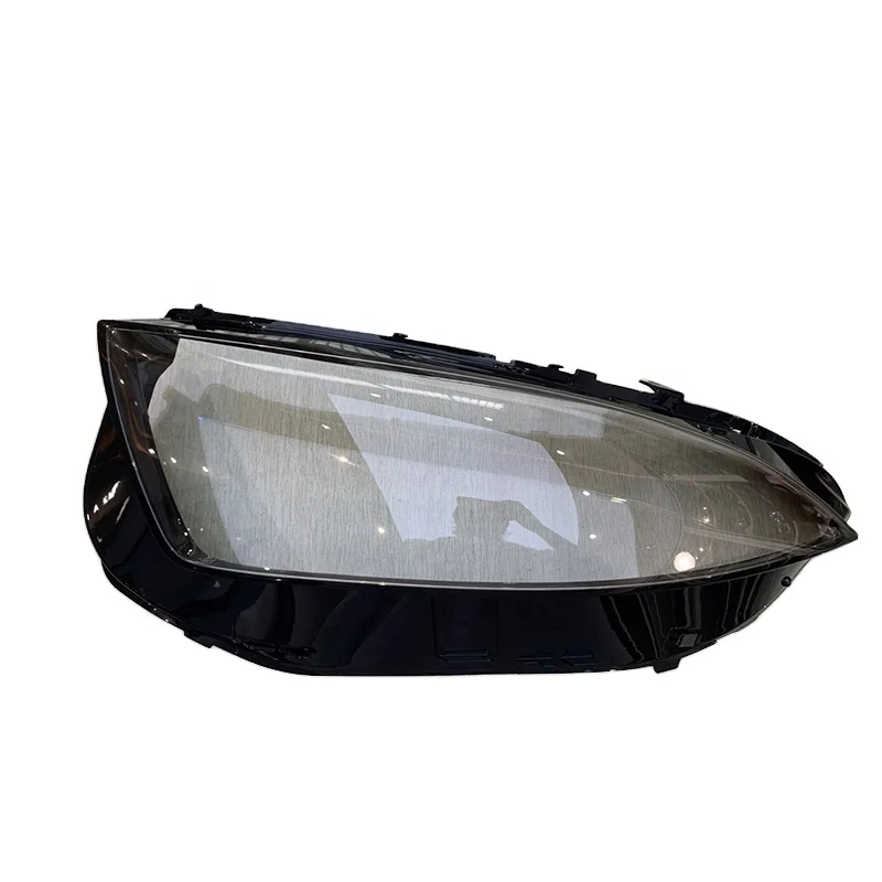 PORBAO new style black border transparent headlight lens cover for 257/CLS 18-21 Year