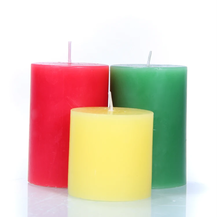 Religious Wedding Stick Candle Decoration Red And White Scented Paraffin Candle