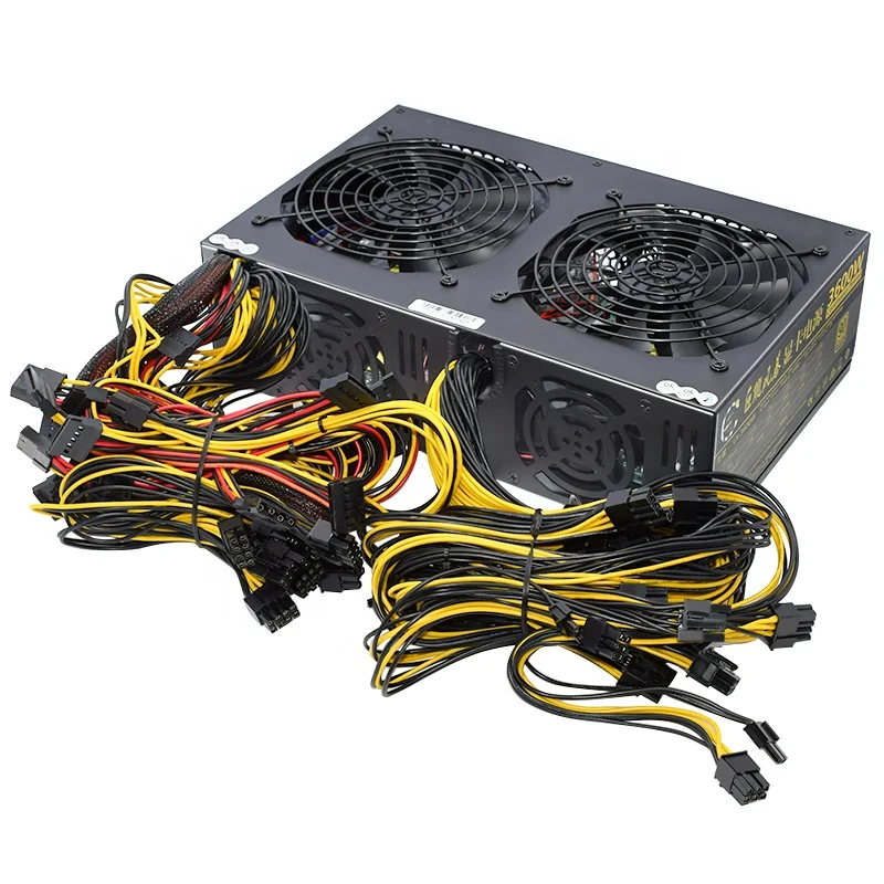 SENLIFANG Hot Selling ATX 3600W Power Supply Case Computer Server Power Supply Support 12PCS Video Cards PSU 30cm*18.7cm*8.8cm