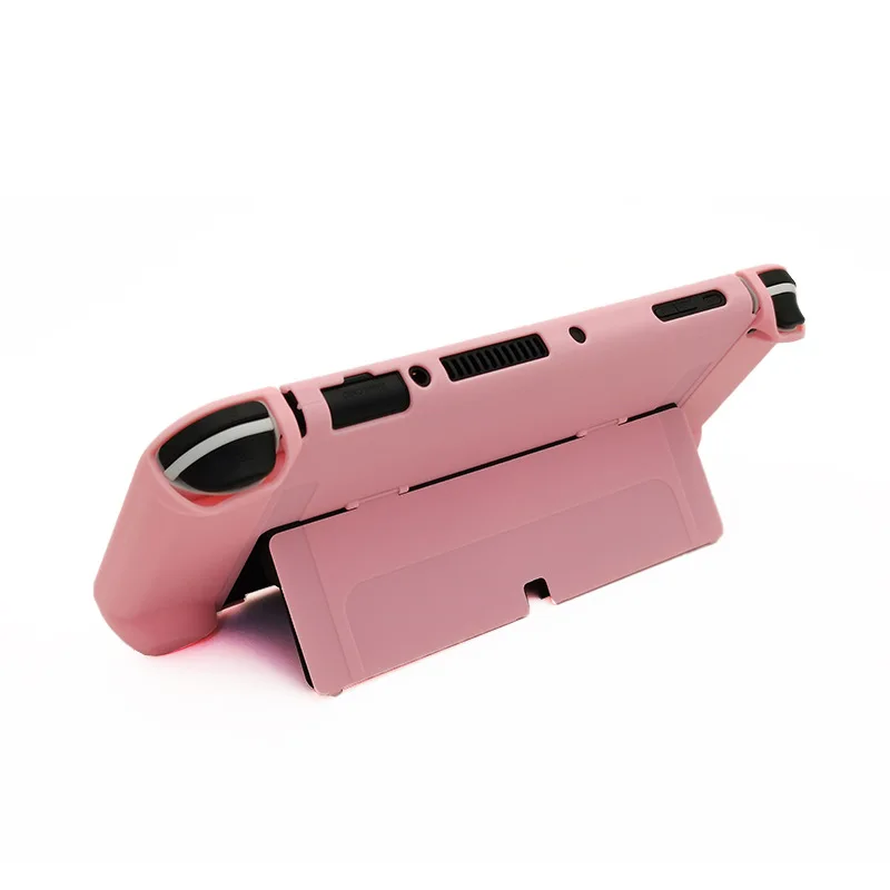 Хит продаж, прозрачный чехол с переключателем OLED, игровые аксессуары NS, ударопрочный разноцветный Чехол-книжка с прозрачным принтом