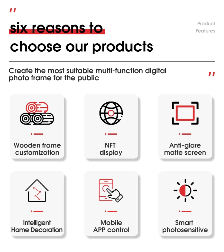 32 inch 43inch Intelligent Museum Smart Photo Frame Display Artistic Design Wooden Lcd Screen For Digital Art Painting Machine