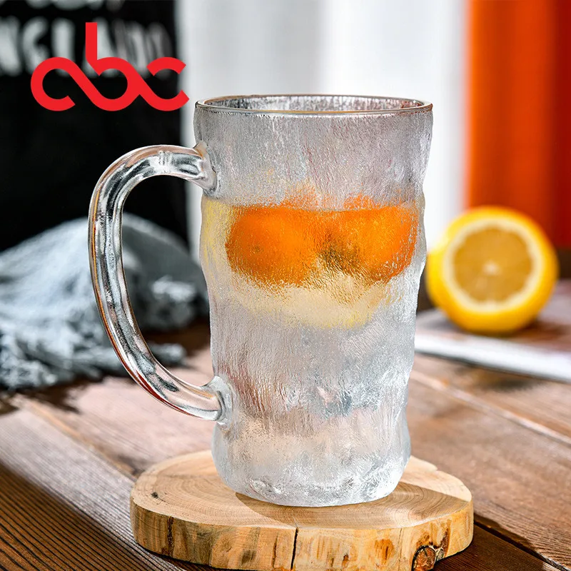 High quality frosted Glacier cup with handle custom variety of glasses