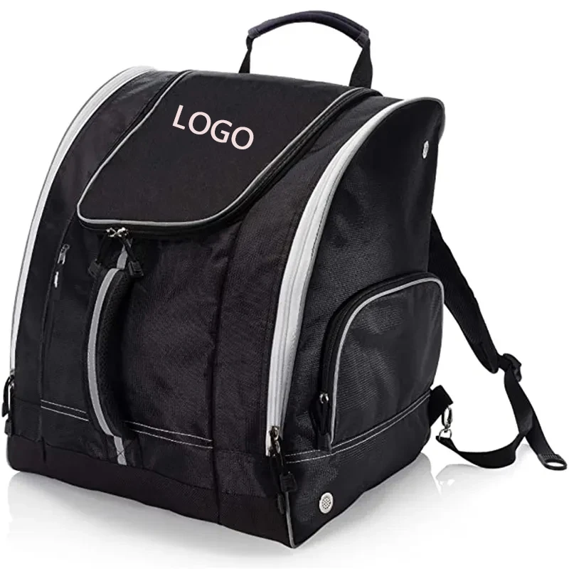 Custom Logo Ski Boot Bags Backpack For Outdoor Sport Travel Storage Bagpack Snowboard Equipment Bags Waterproof Ski Shoe Bags