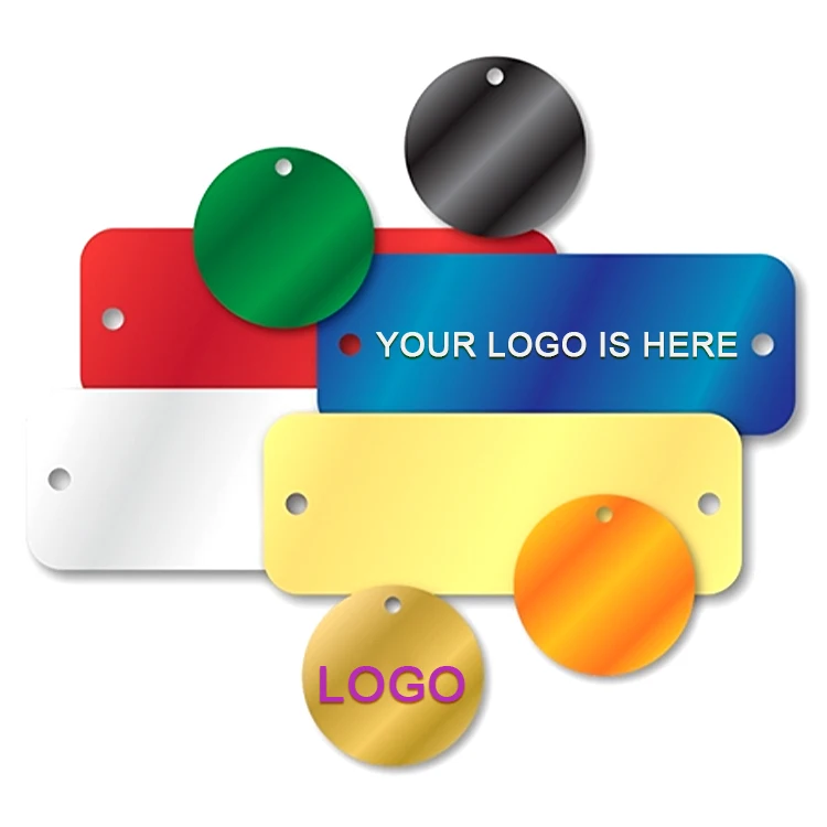 Personalized Customized Shape Dog Tag Name Plate Pet Id Tag Laser Engraving Aluminum Blank Sublimation Blank Dog Tags