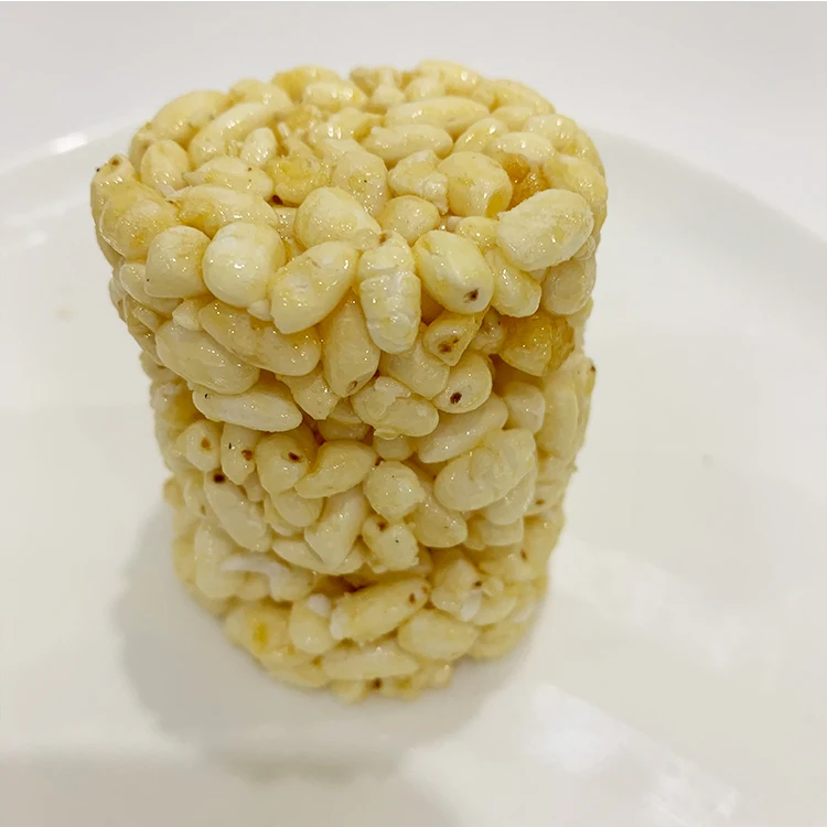 Uncle Pop Manufacturer Direct Peanut Flavor Sweet Crispy Highland Barley Puffed Rice Cracker