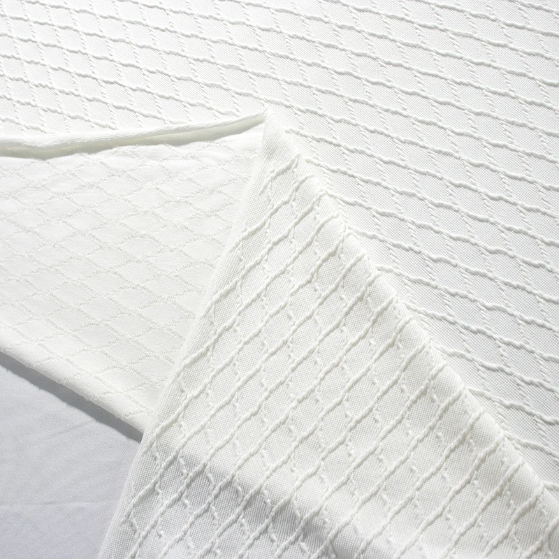 polyester spandex  custom sofa handbag mattress woven abaya lyocell pink jacquard fabric for jersey