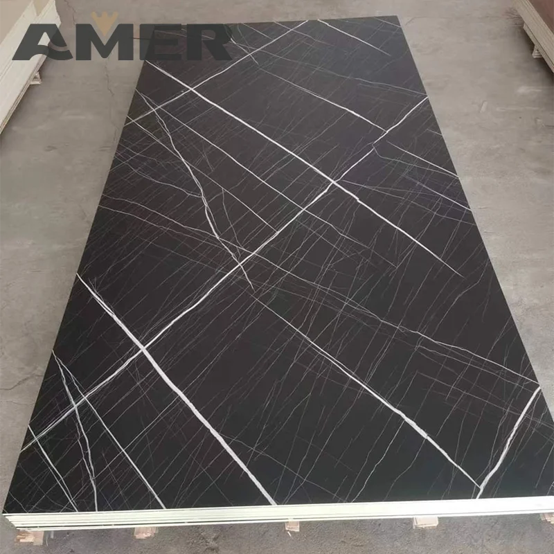 AMER Factory Price Luxury Waterproof Bathroom Decorative Others Wallpapers/wall Panels Interior Marble Wall Covering Panel