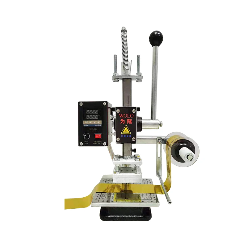Manual Digital Leather Logo Embossed Machine Hot Stamping Machine Portable Gold Silver Foil Manual Digital Pressing Machine For