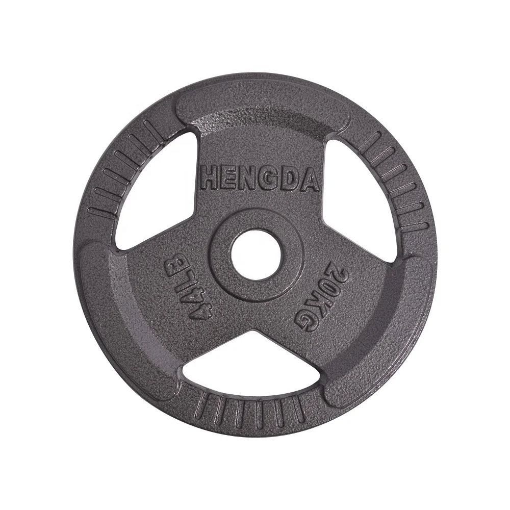 Wholesale Custom Gym cast iron Grips Olympican Standard Barbell Weight Plates