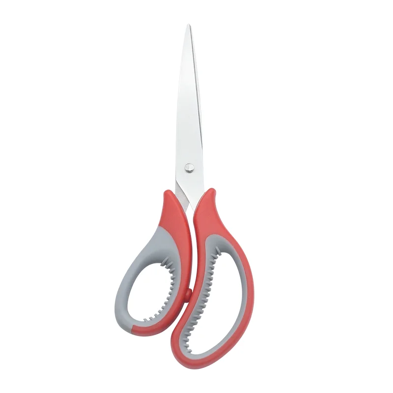 Industrial-Grade Premium Soft Comfort-Grip Office Scissors Stainless Steel Sharp Fabric Shear with Smooth Edge Customizable OEM