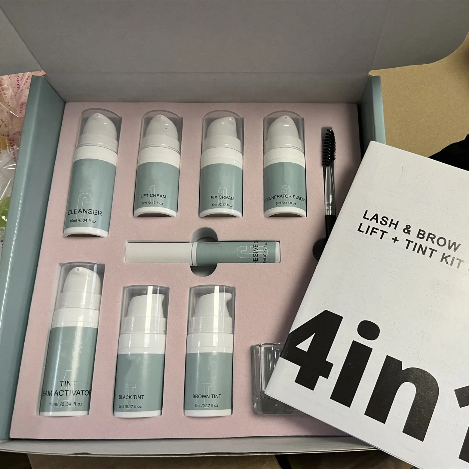 Luxury Long Lasting Organic Lash Lift and Brow Lamination Kit Private Label Lashlifting+tint set with Logo Lashlift Tool