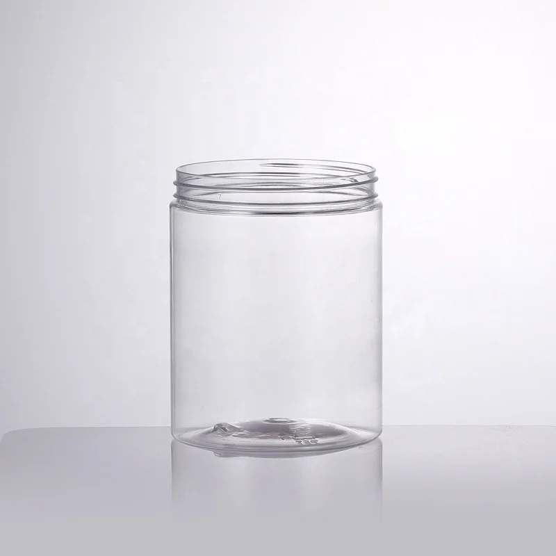 100ml 120ml 150ml 200ml 250ml 4oz 8oz Clear Plastic PET Container Food Jar with custom plastic lid metal lid
