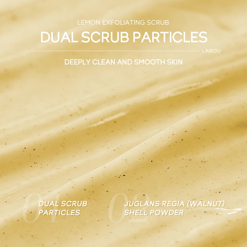 In Stock Scrub Gentle Exfoliation Vitamin C Whitening Organic Brighten Deep Cleansing Fruit Lemon Sugar Body Scrub