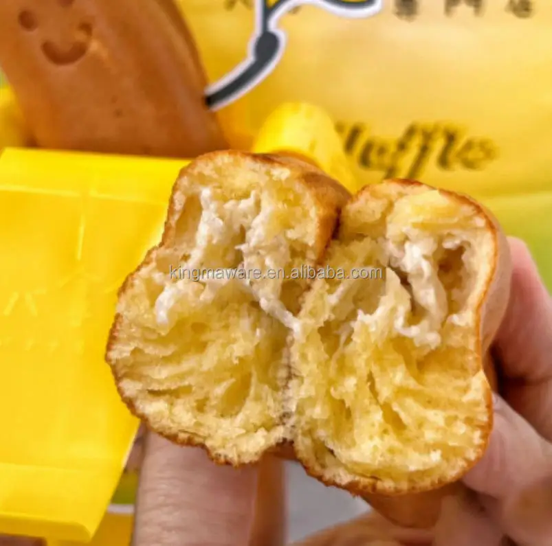 2024 new street banana shape Waffle Maker 5 pcs rotary Waffle Stick Machine for sale