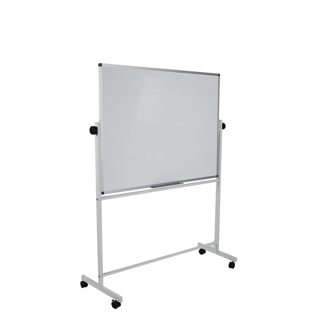 ZJWJ Single or double sided mobile whiteboard large rolling white board magnetic dry erase board easel standing whiteboard on wh