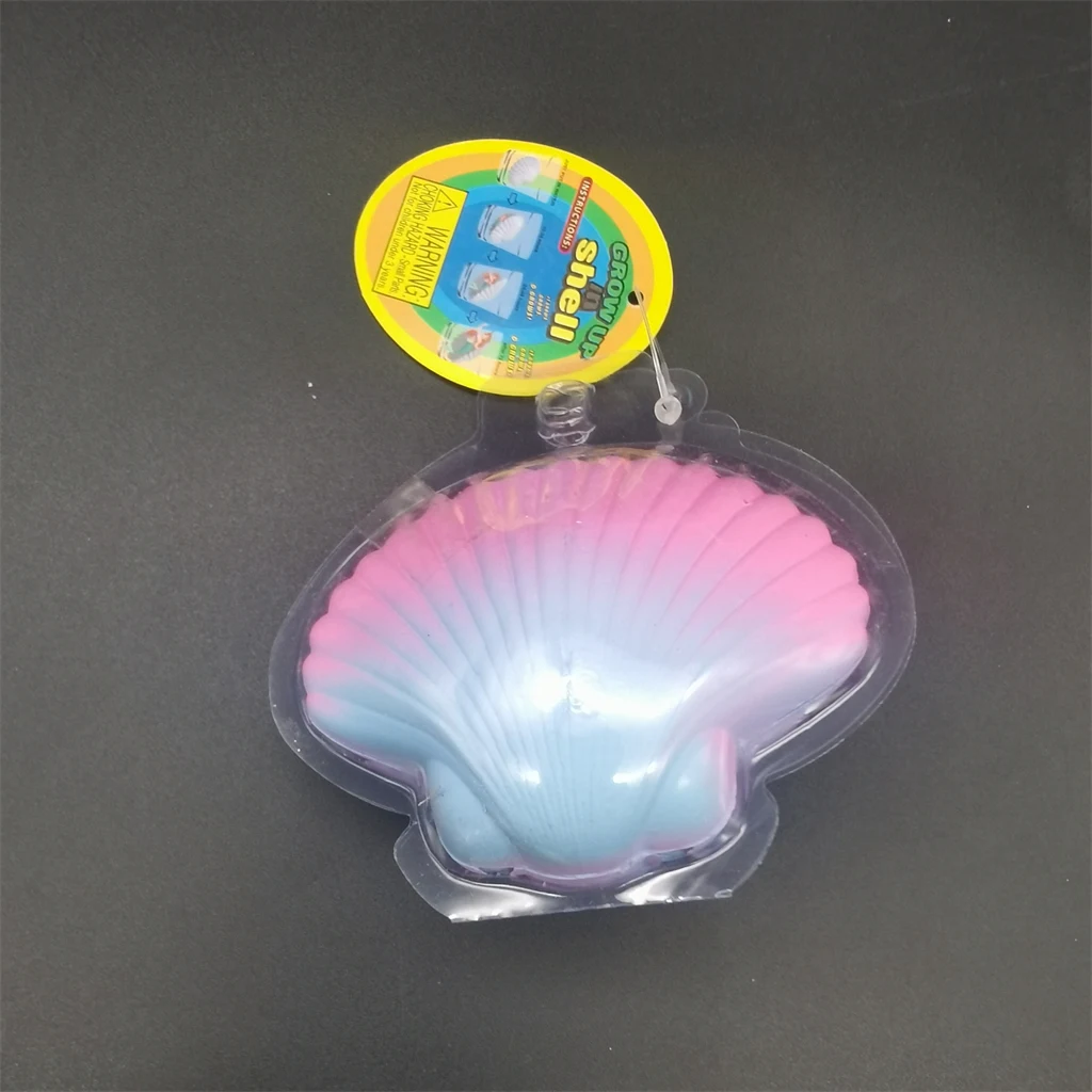Wholesale cheap custom magic water expand grow in water expanding capsules kids children conch shell  hatching surprise egg toy