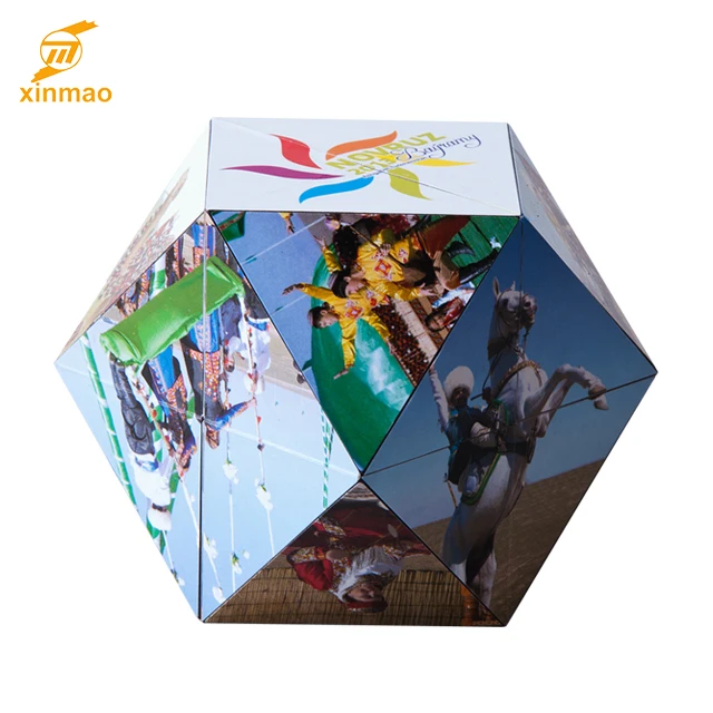 
2019 New Eco-Friendly Advertising Promotional Magic Cube custom folding educational puzzle toy 