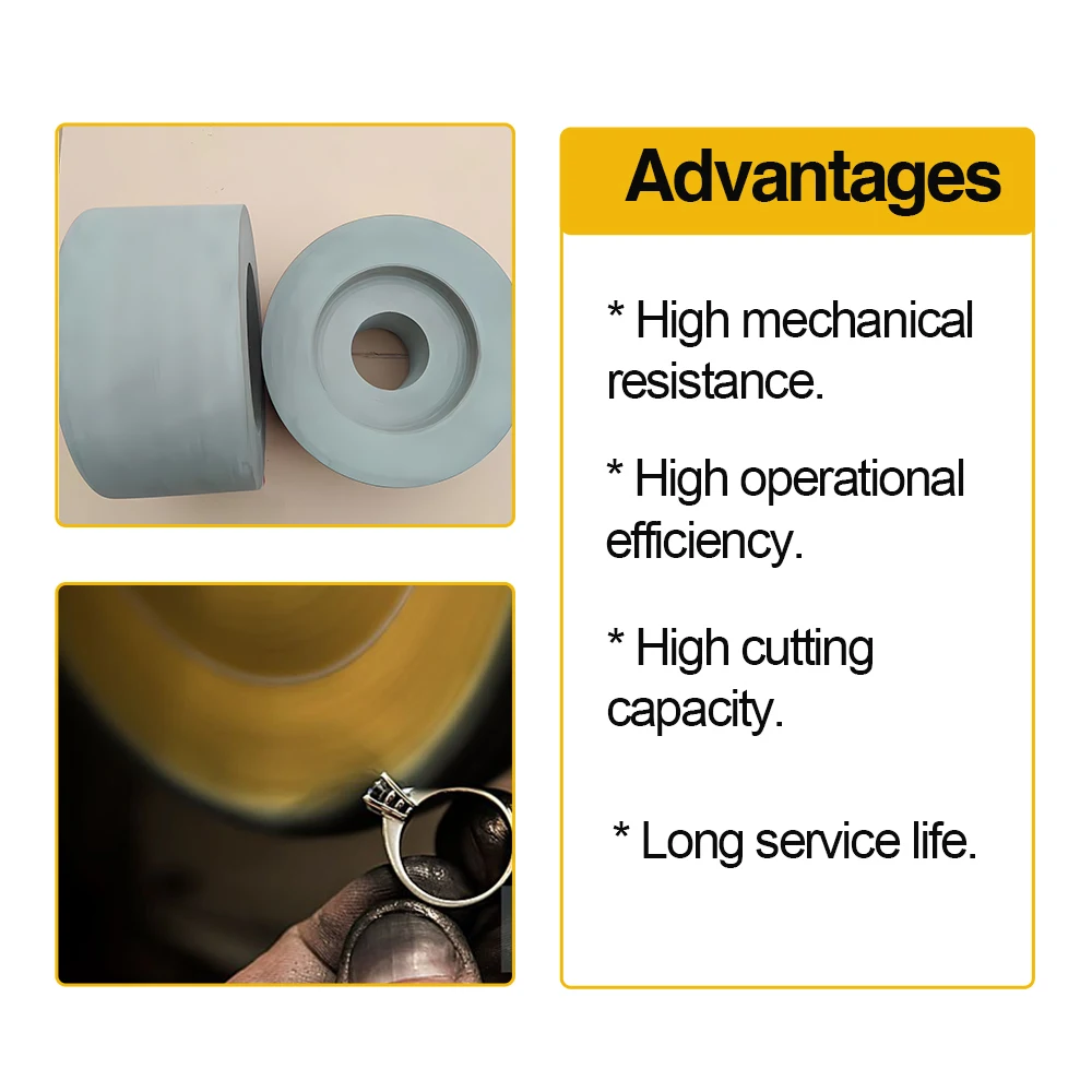 High Quality Rubber Bonded Control Wheels Hard Rubber Bonded silicon carbide Abrasive Wheel polishing rubber wheels Centerless