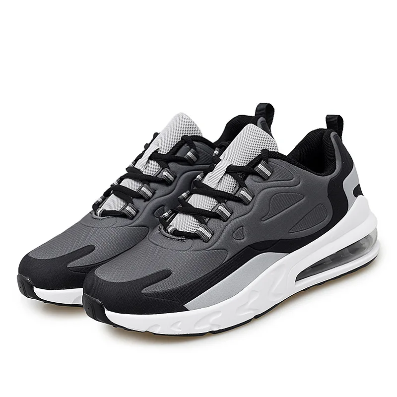 2022 Wholesale Custom brand ladies black and white men sneaker women running air cushion men sport shoes