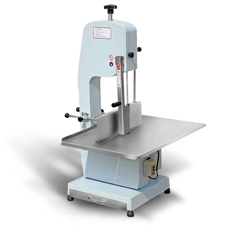 Commercial Electric Meat Band Saw Bone Saw Machine Cutter Heavy Duty Frozen Meat Frozen Fish Steak Cutting Stainless Steel