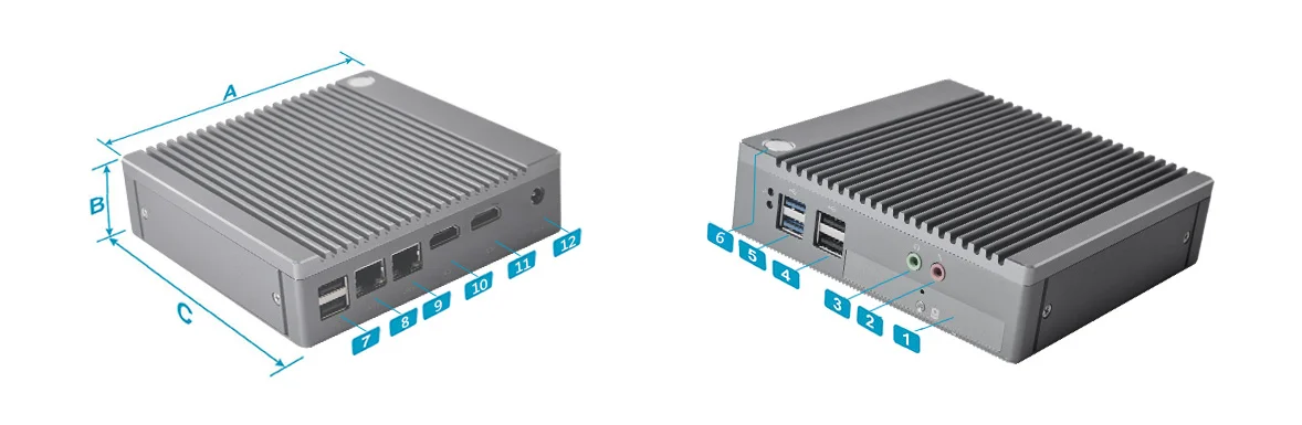 Good Quality computer from China Barebone PC with VESA MOUNT