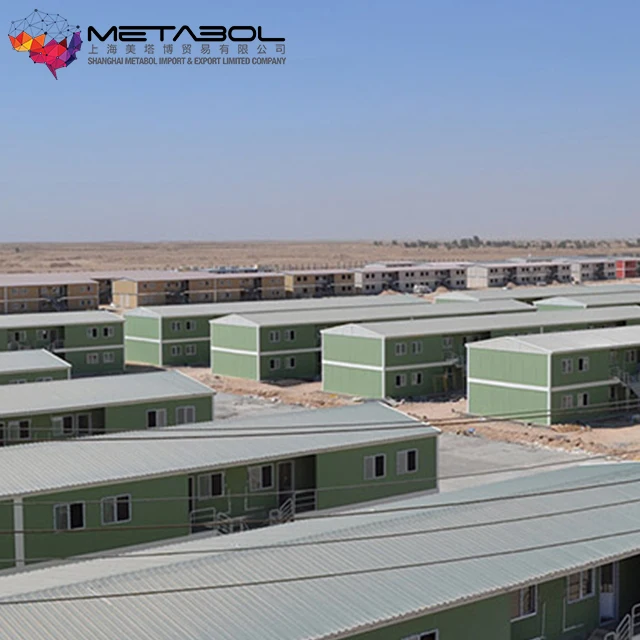 Prefab House 2 Floors  -  PPGI with Glasswool, Dimensions 6055x2435x5792mm Fire Resist and Fast Assembling mobile 2020