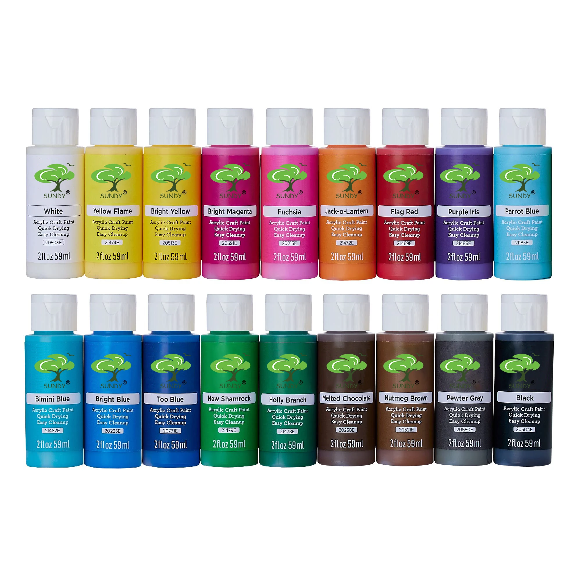 2 fl oz DIY Arts & Crafts 12, 18 , 36, 48, 60, 30  Acrylic Craft Paint Set for kid