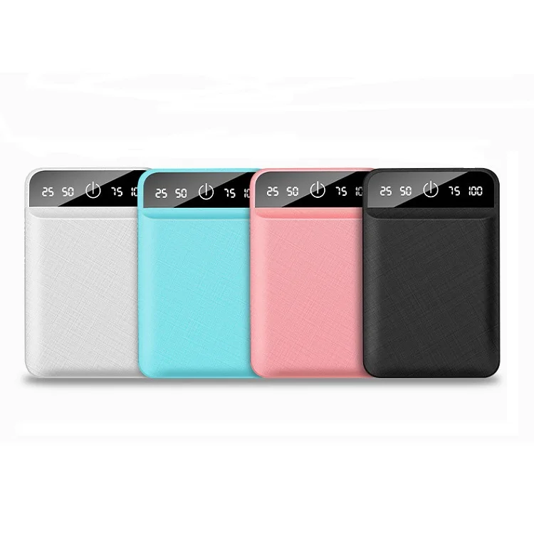 Ультратонкий бумажник 10000 мА портативное зарядное устройство трендовые продукты интеллектуальный цифровой дисплей с двойным USB выходом зарядный банк