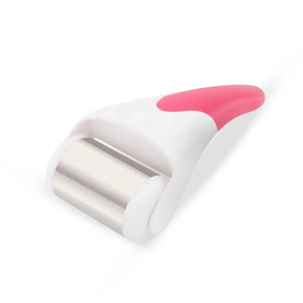 OstarBeauty Private Label Home Use Stainless Steel Derma Roller ICE Roller Face Massager Roller Facial Anti-Puffiness Clam Skin