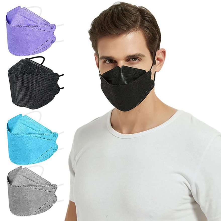 Yi-Ya Nonwoven Adult 4 Layers Facemask Disposable kn95mask cubrebocas Korea mascarilla Kf94 masks Kf94Mask Kf 94 Mask Face