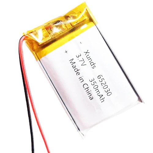 Smart lipo polymer lithium battery 652030 3.7 v 350mah li-ion  battery