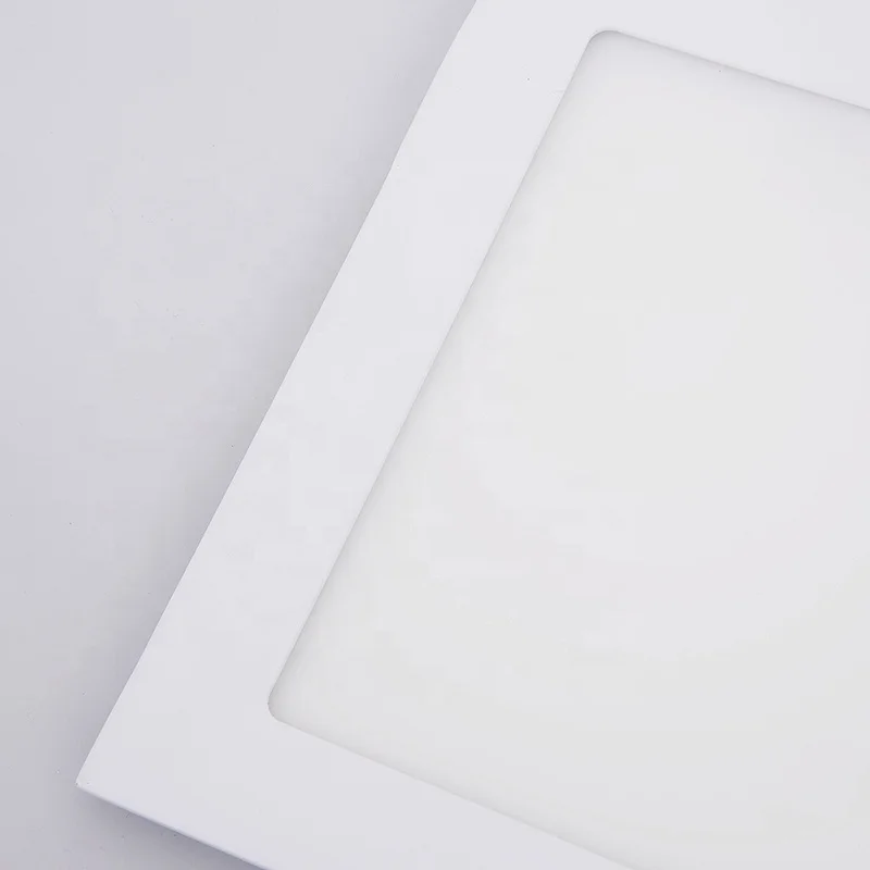 
White 2 Years Warranty Square SMD2835 6W Recessed Led Flat Panel Lighting 